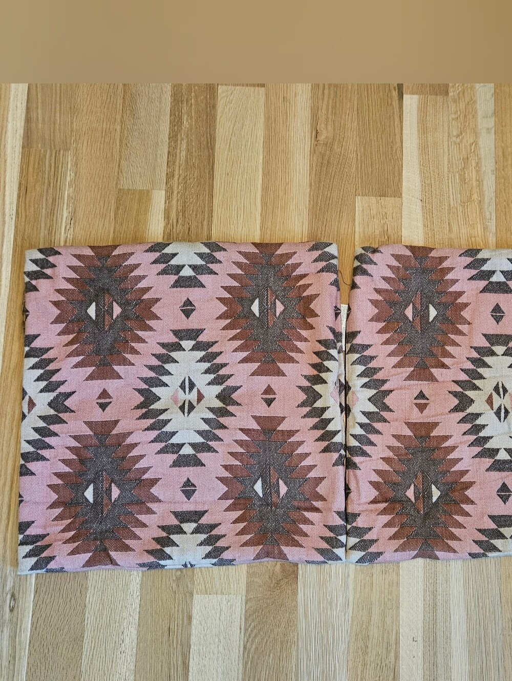 Two (2) IKEA Fransine wool blend pillow covers Size 20x20